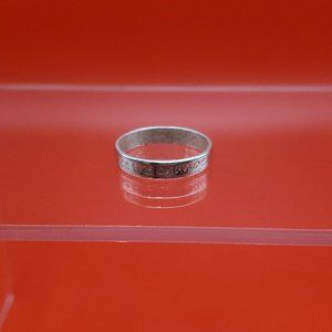 Size 7.25 925 Sterling Silver Be The Change Worn Ring